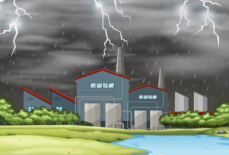 Penangkal Petir untuk Pabrik dengan Area Luas: Perhitungan dan Penempatan yang Tepat